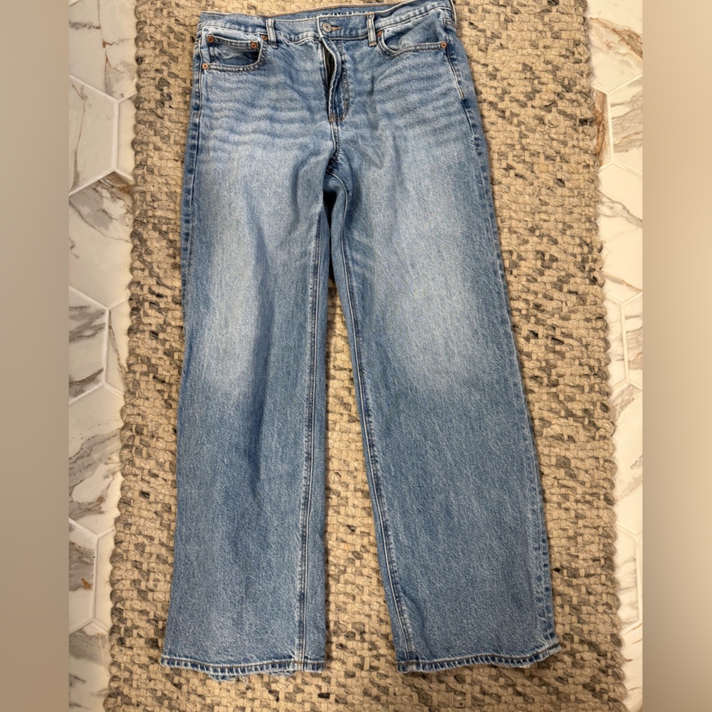 American Eagle Outfitters Stovepipe Strigid Blue Jeans